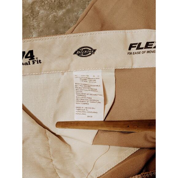 Men's Dickies Chino 874 Original Fit Work Pants Durable Casual Beige 36x30 - Picture 5 of 6